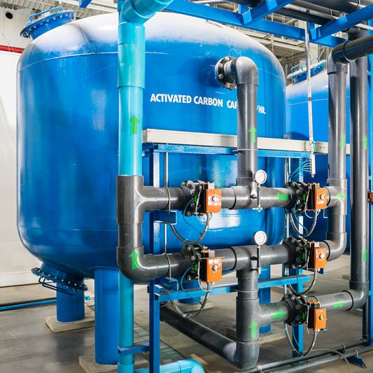 Carbon Steel Water Filter Media Tanks Ticktockwater