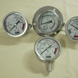 Shock-resistant pressure gauge